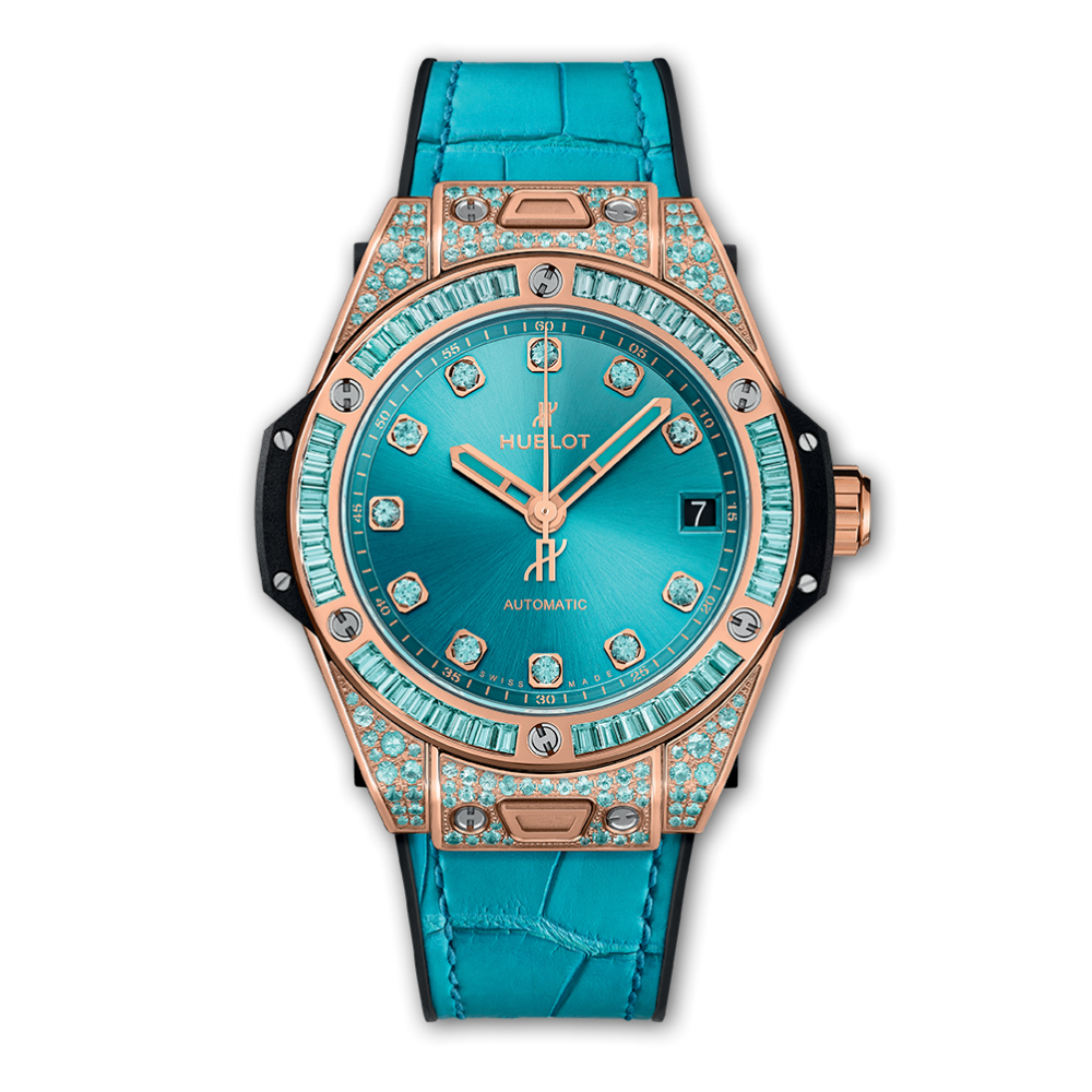Hublot Big Bang One Click Paraiba King Gold 39mm 465.OX.898T.LR.0919 watch